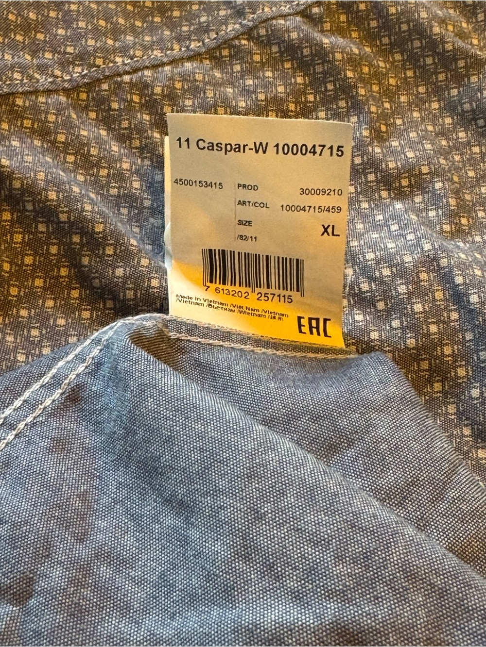 Strellson Men's Navy Micro-Pattern Button-Down Shirt - Picture 5 of 6